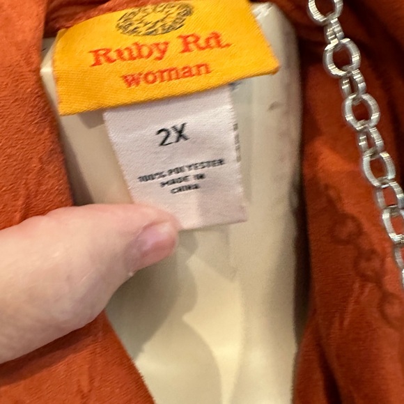 Ruby Rd Cowl Neck Tunic - Picture 2 of 3